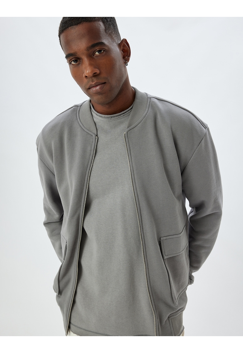 Jacheta lejera cu guler baseball