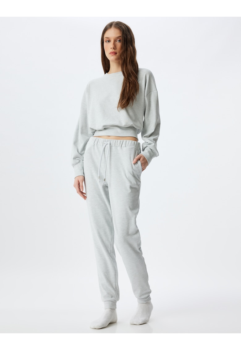 Pantaloni de pijama cu buzunare laterale