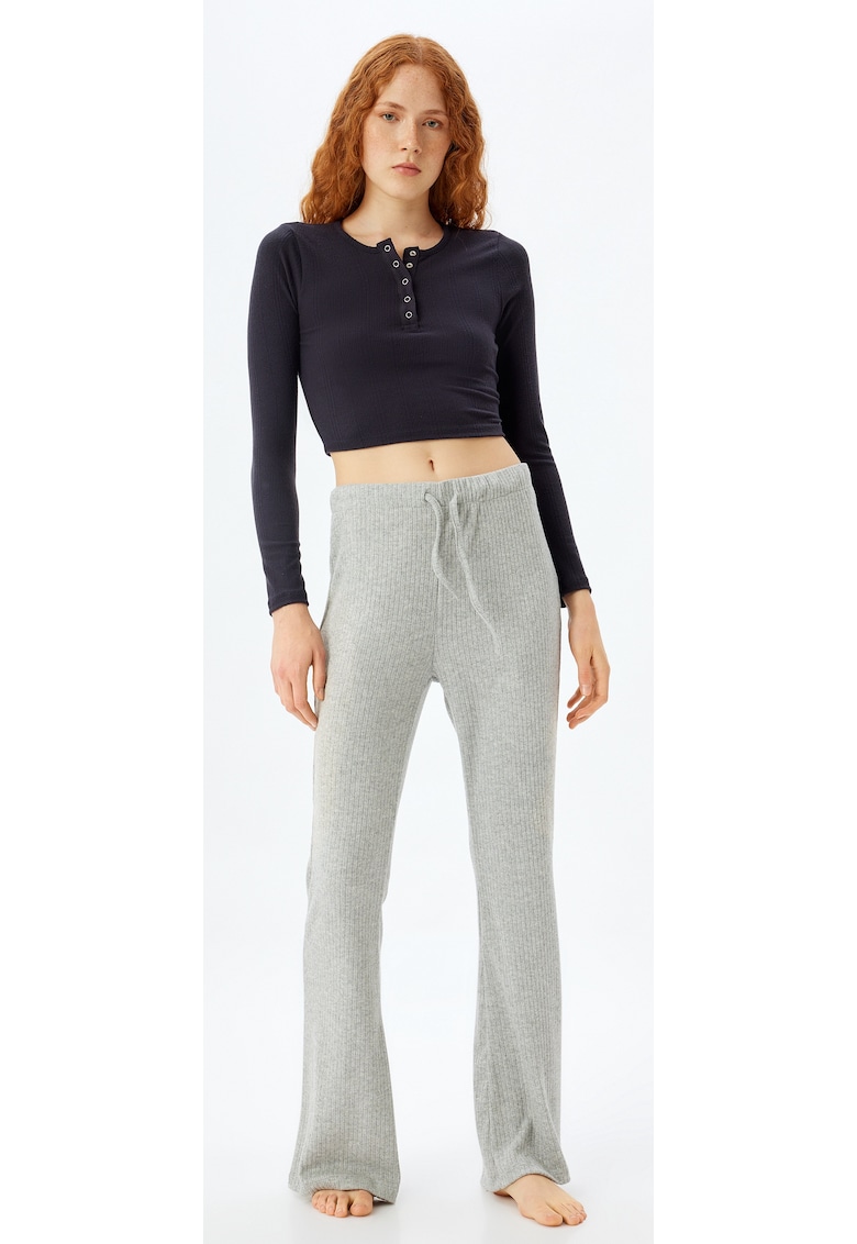 Pantaloni de pijama cu croiala ampla