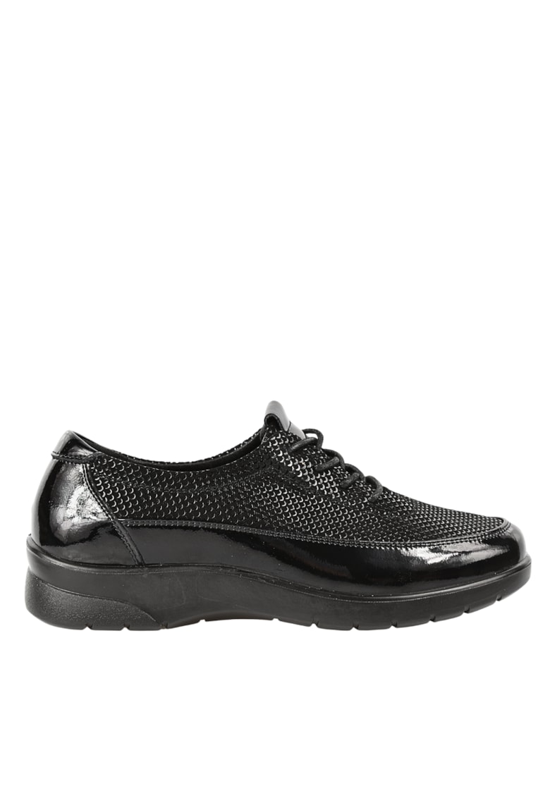 Pantofi sport - dama - 181268ZL negru - piele ecologica si textil Pantofi sport - dama - 181268ZL negru - piele ecologica si textil