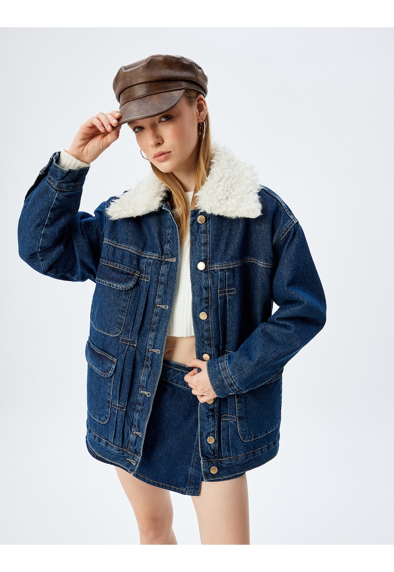 Jacheta lejera din denim