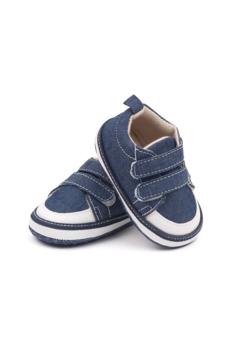 Tenisi Denim - Cu Barete Velcro - Casual - Textil - Baieti - Velcro - Albastru