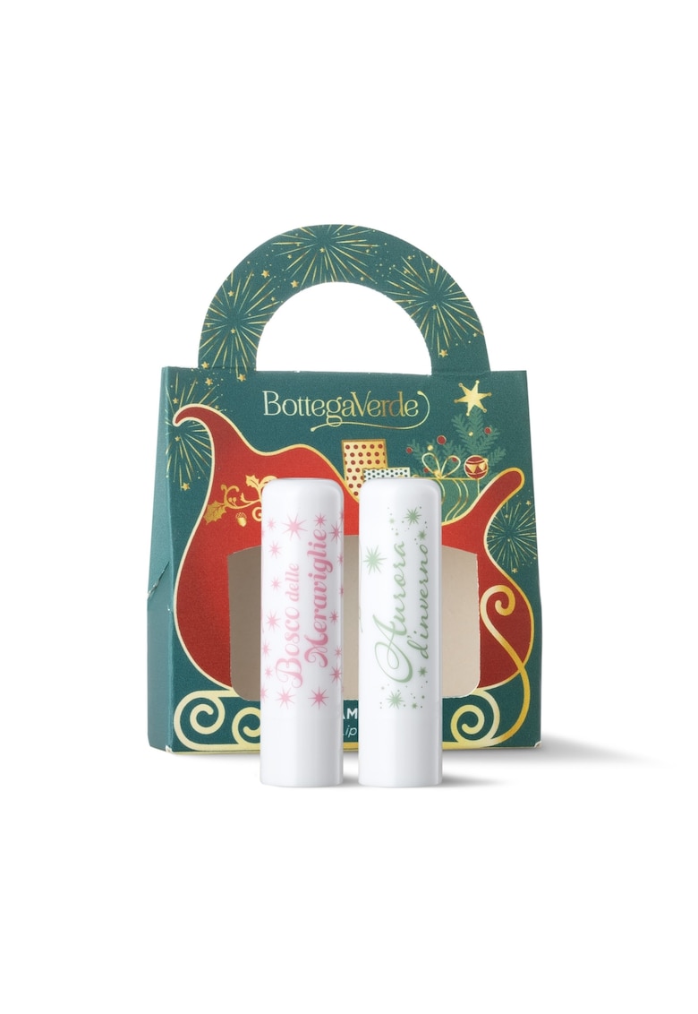 Set produse hidratare buze delicata cu arome festive - Aurora D'inverno - 2x4 ML -