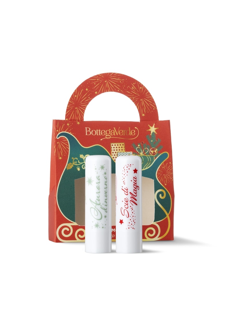 Set produse hidratare delicata pentru buze - cu arome dulci - Aurora D'inverno - 2x4 ML -