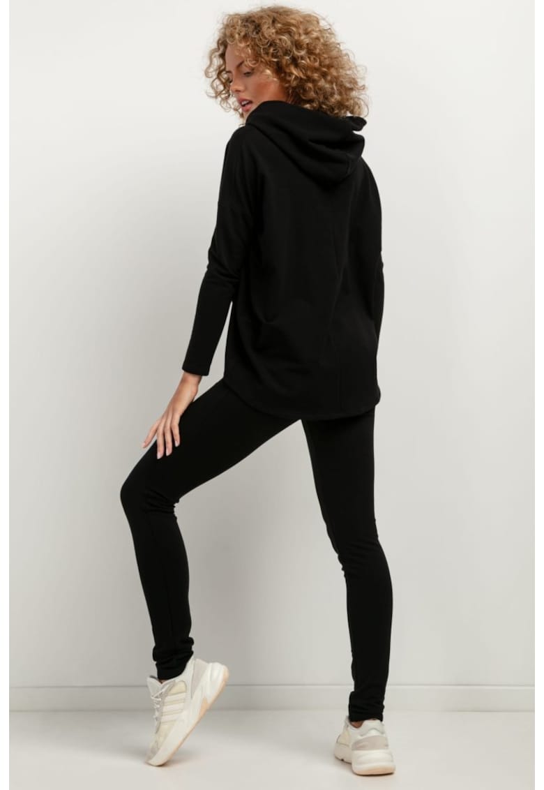 Colanti cu talie inalta T382 - negru