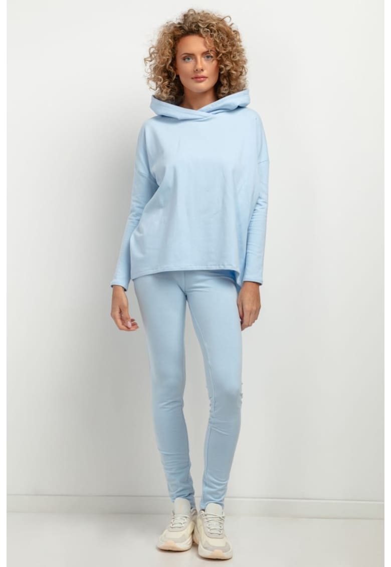 Colanti cu talie inalta T382 albastru deschis