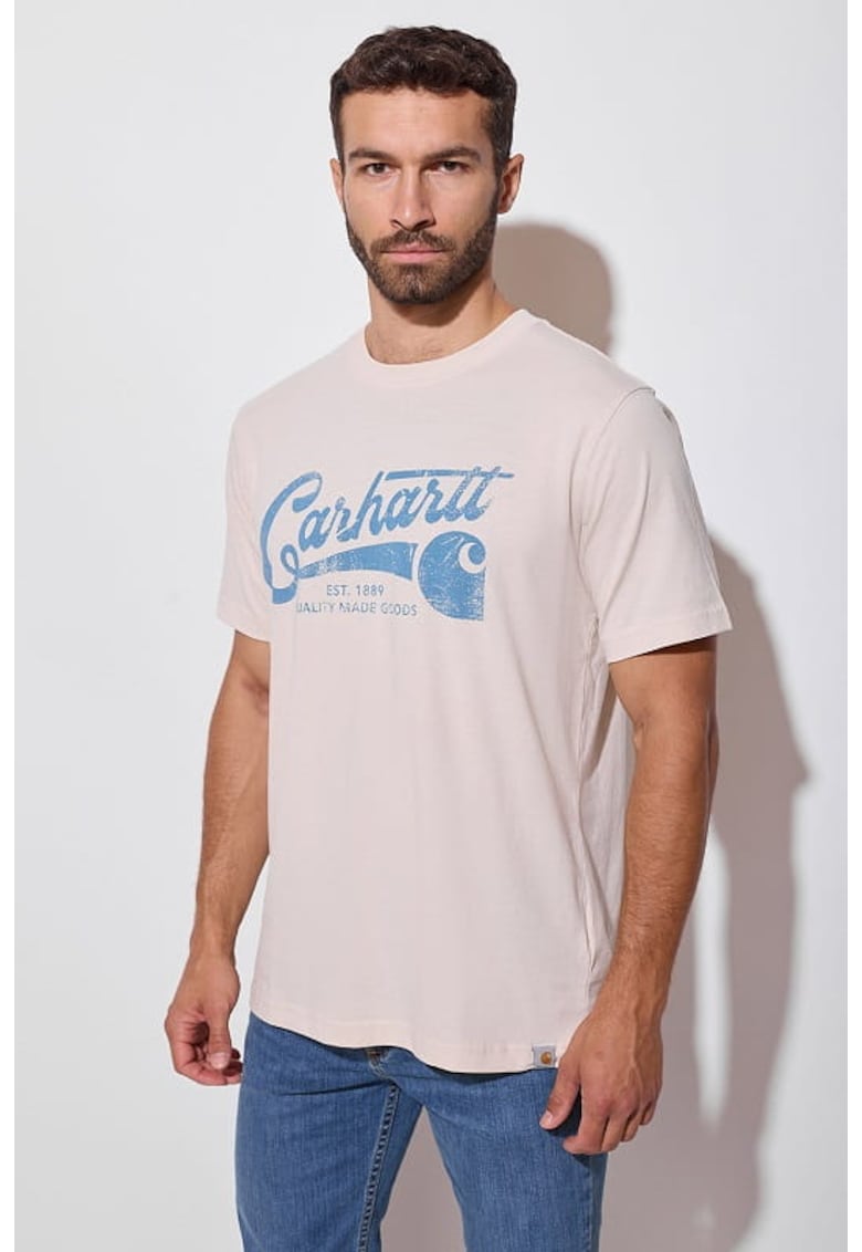 Tricou barbati Lightweight Script Graphic - roz - bumbac/poliester - croiala libera