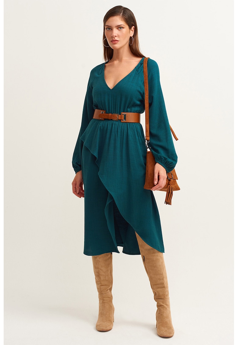 Rochie midi cu croiala asimetrica Rochie midi cu croiala asimetrica