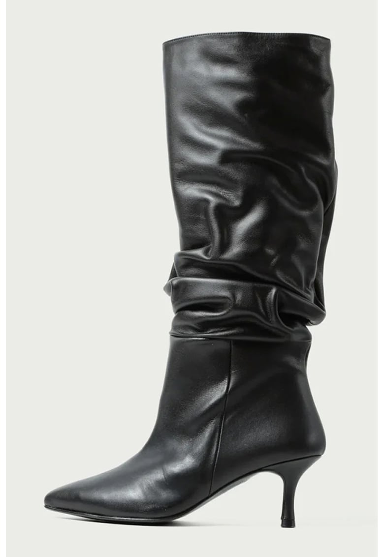 Cizme medii din piele Sara