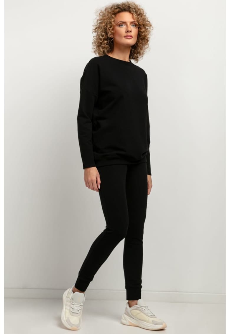 Pantaloni de trening cu talie elastica T383 negru