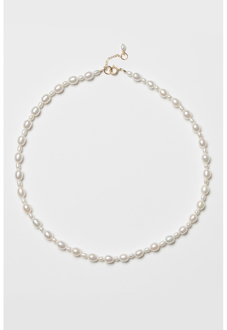 Colier din aur filat de 14K decorat cu perle