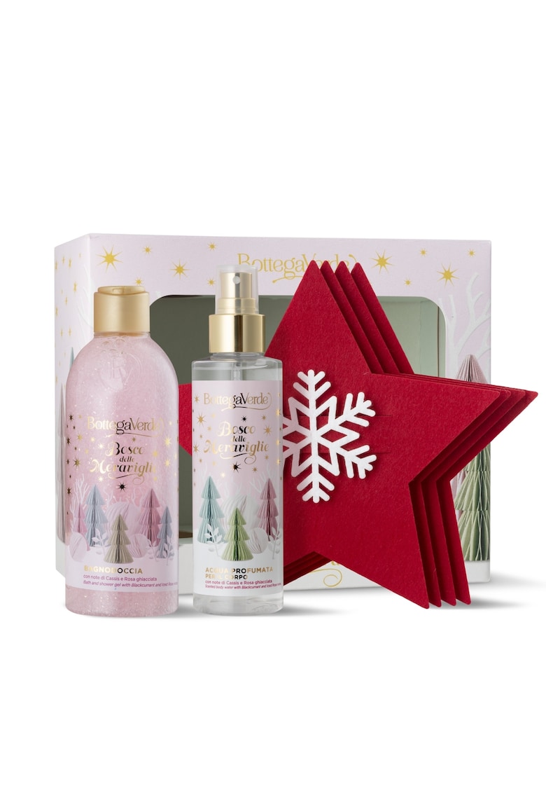 Set cadou femei - ingrijire delicata cu aroma de trandafir si coacaze negre - Bosco delle meraviglie - 150 ML - 250 ML -