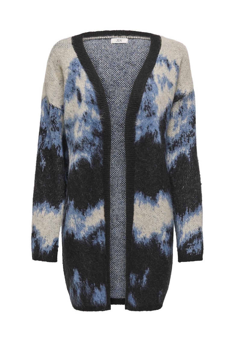 Cardigan dama tricot - decolteu in V - umeri adanci -