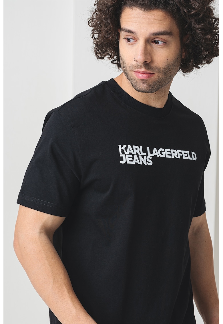 Tricou regular-fit din bumbac organic - Negru