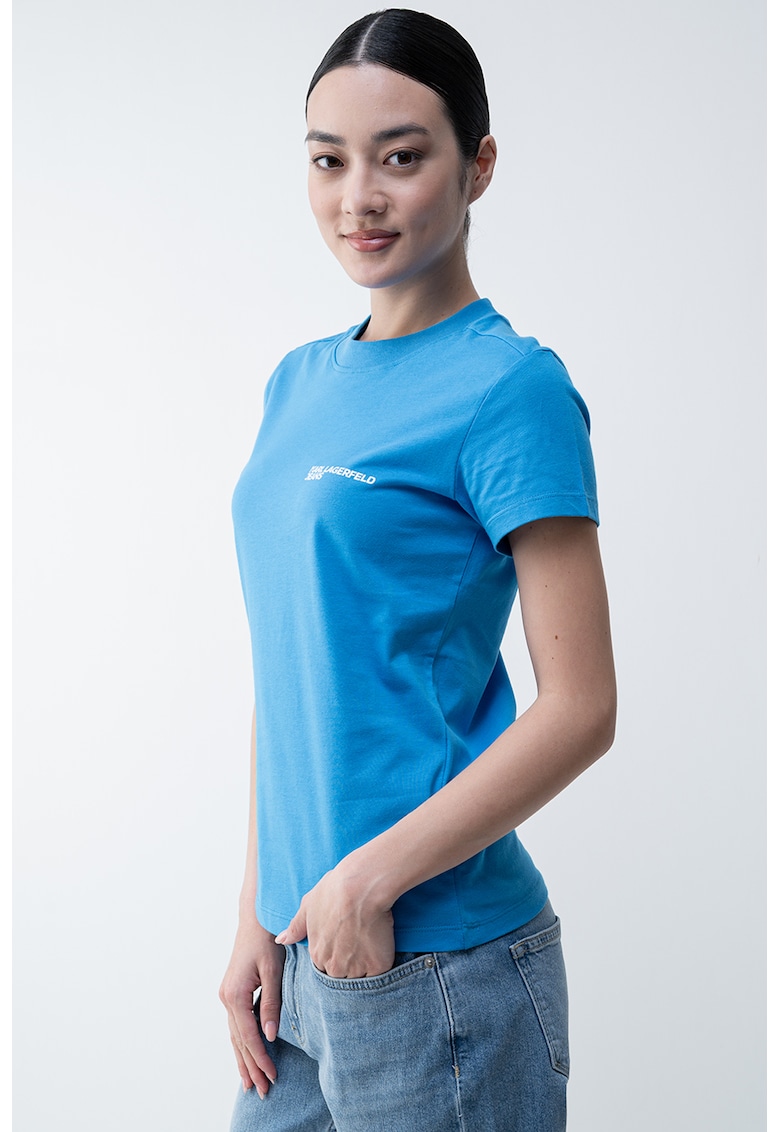 Tricou slim fit de bumbac organic