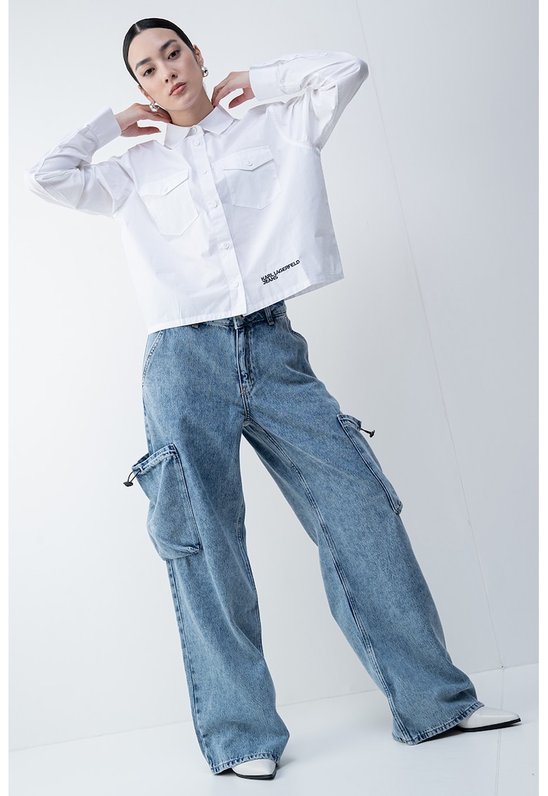 Blugi cargo relaxed fit