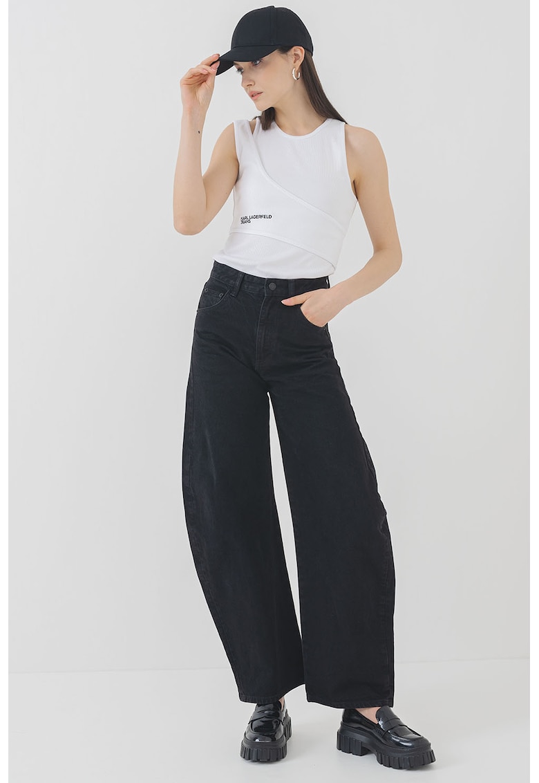 KARL LAGERFELD - Top de bumbac cu logo