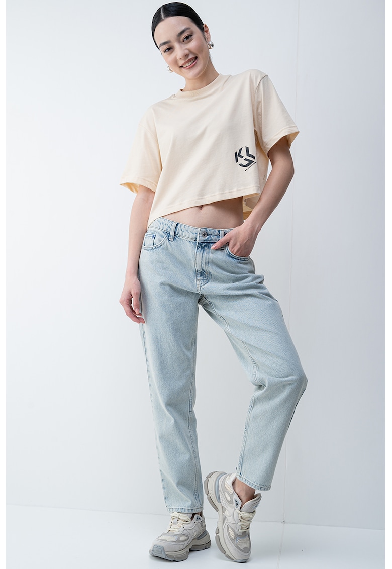 Tricou crop de bumbac organic