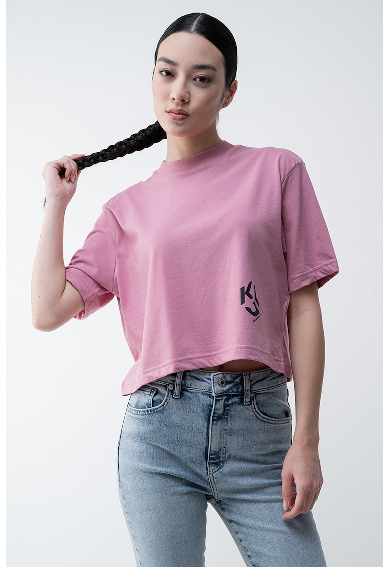 Tricou crop de bumbac organic Tricou crop de bumbac organic