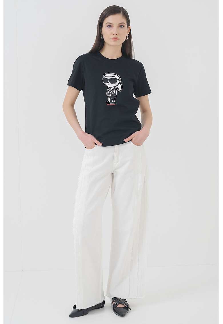 Tricou de bumbac organic cu imprimeu logo