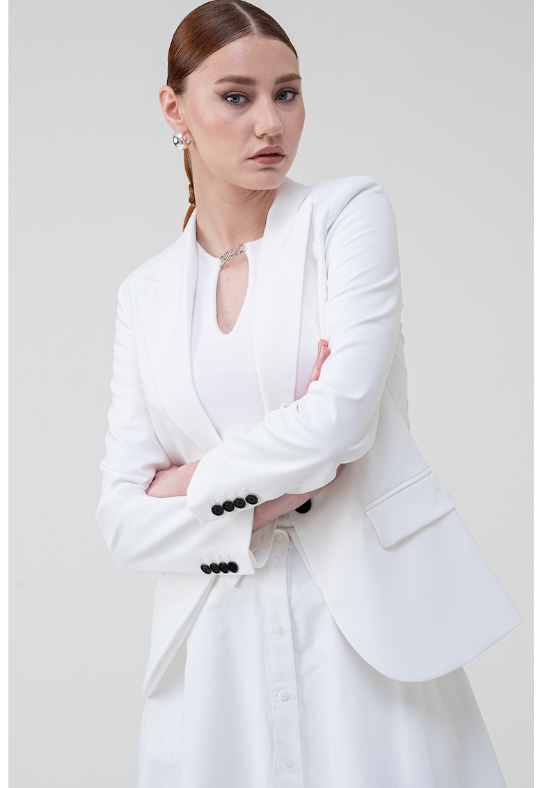 Sacou regular fit - Alb