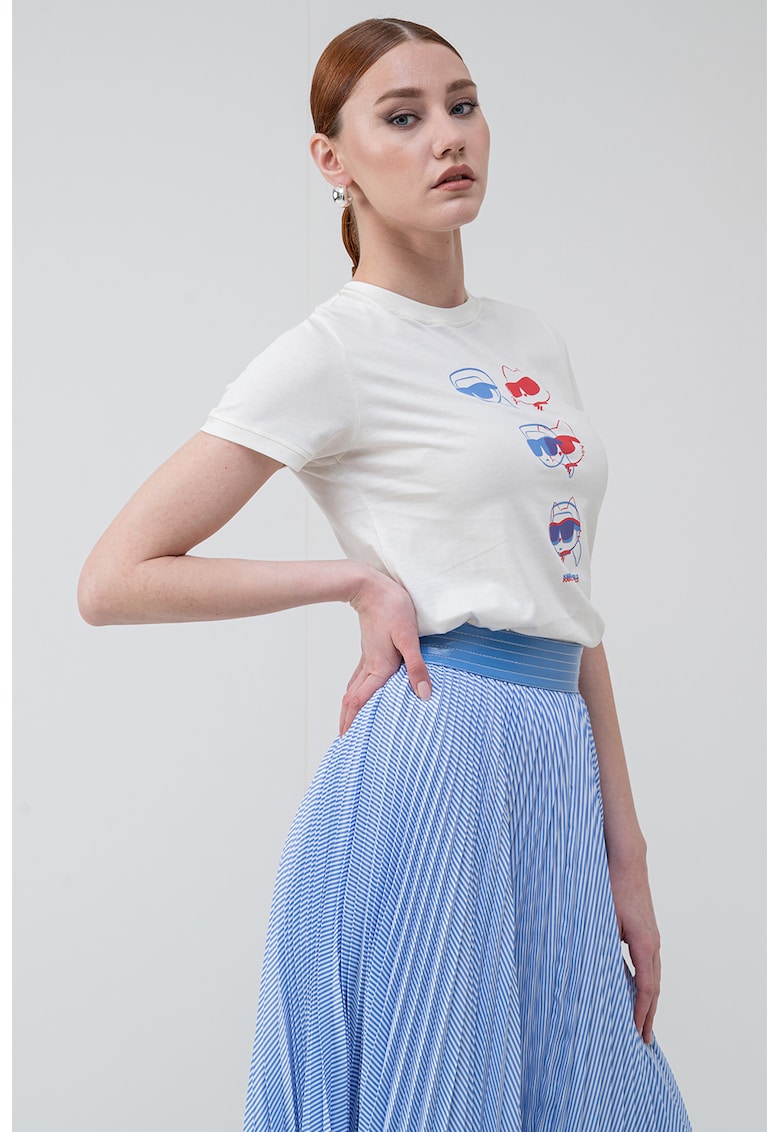 Tricou slim fit de bumbac organic Ikon