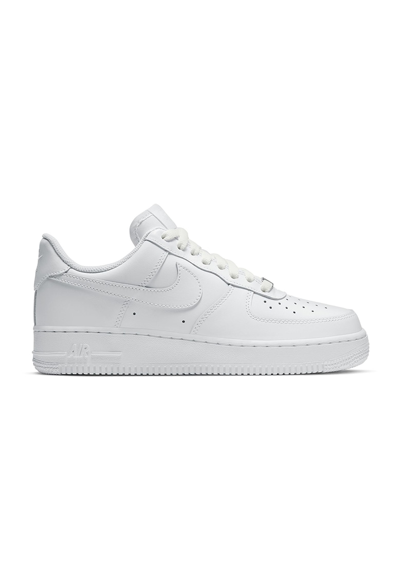 Pantofi sport din piele ecologica Air Force 1 - Alb optic