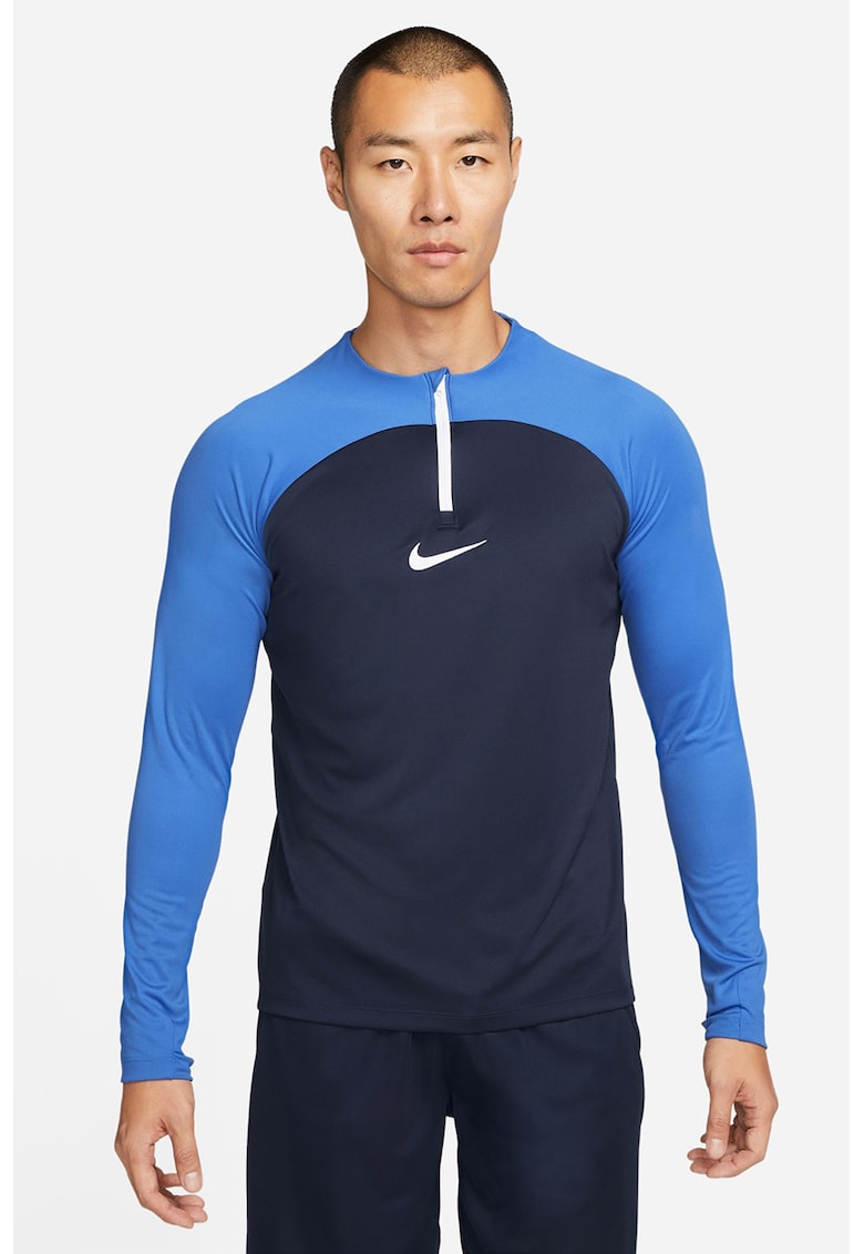 Bluza cu tehnologie Dri-FIT si fenta cu fermoar pentru fitness Academy