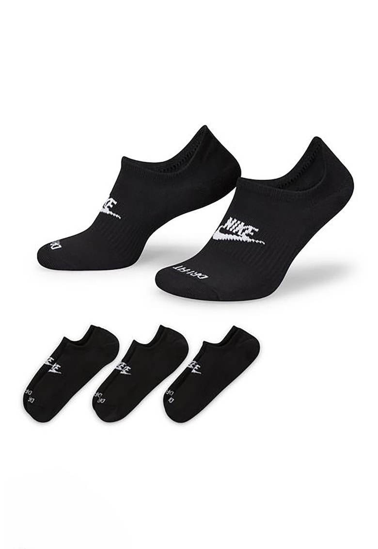 Set de sosete foarte scurte unisex cu tehnologie Dri-Fit Everyday Plus Cushioned - 3 perechi