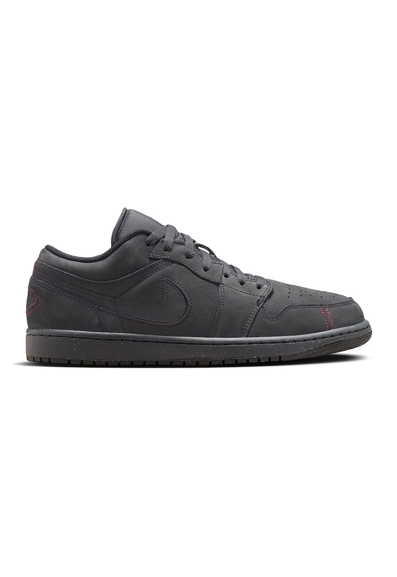 Pantofi low din piele pentru baschet Air Jordan 1 - Gri antracit