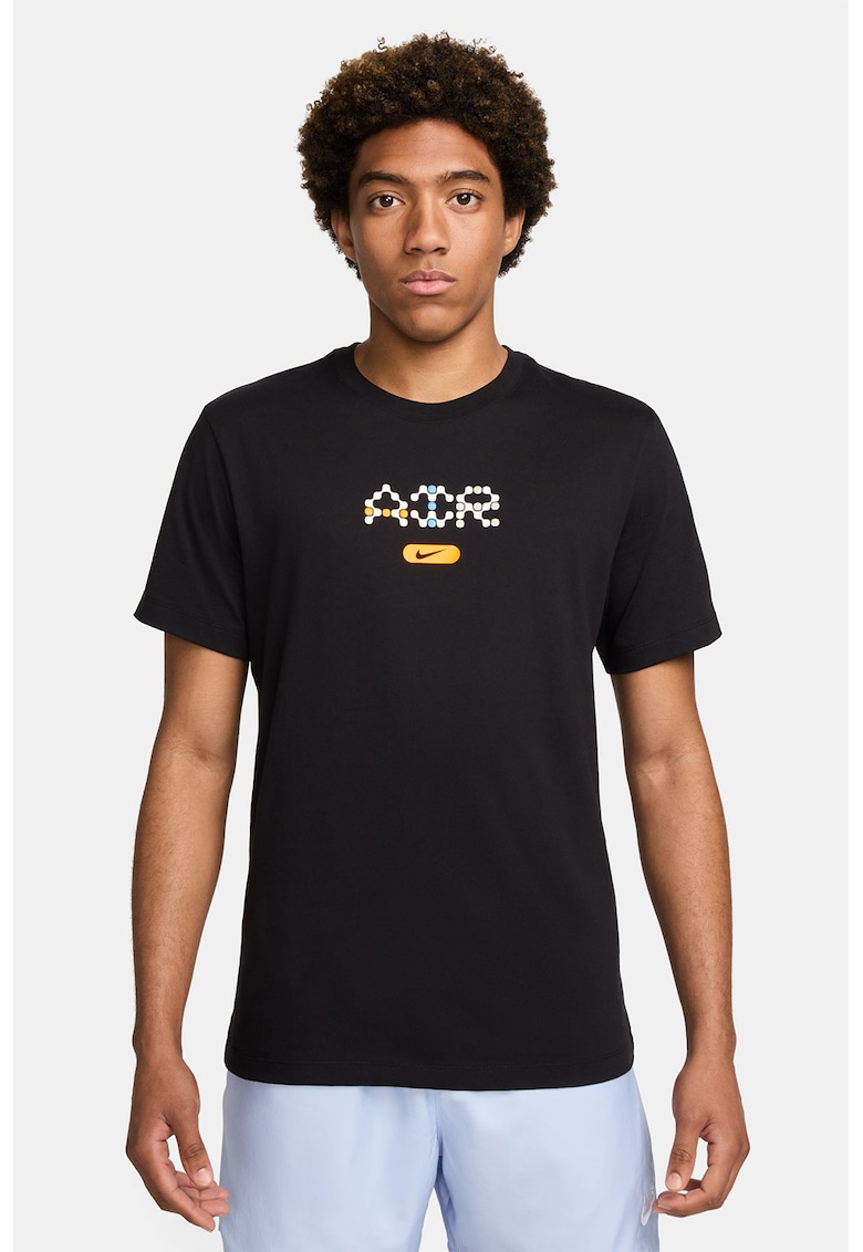 Tricou cu logo - Negru/Portocaliu