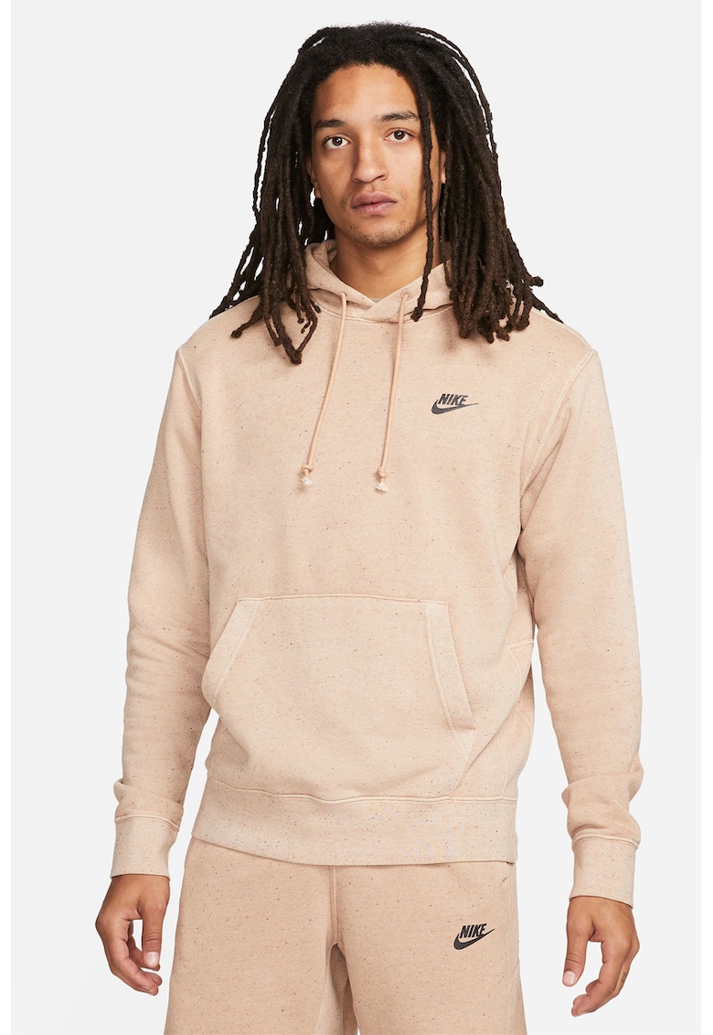 Hanorac cu buzunar kangaroo Sportswear Revival - Maro nisip