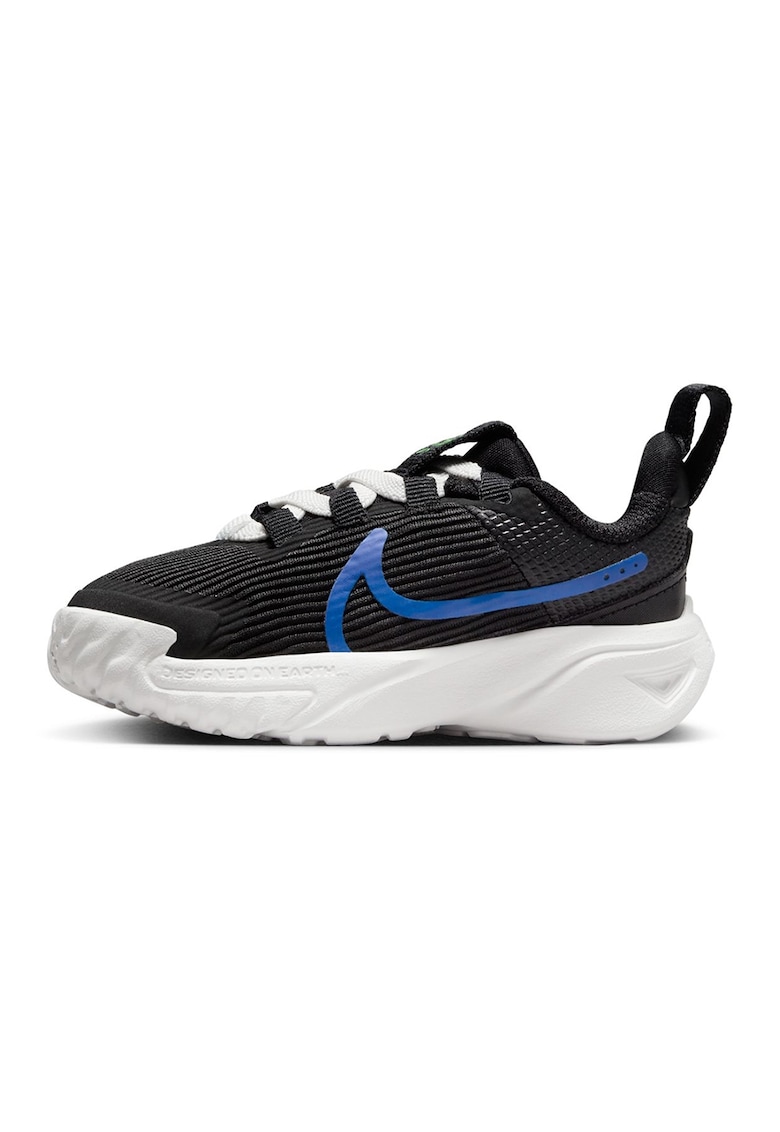 Pantofi cu insertii sintetice - pentru alergare Star Runner 4 - Negru/Albastru