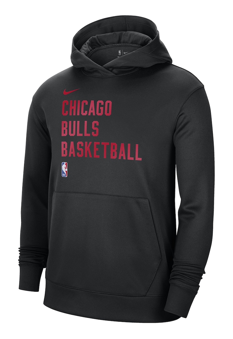 Hanorac cu tehnologie Dri-Fit si buzunar kangaroo - pentru baschet Chicago Bulls Spotlight