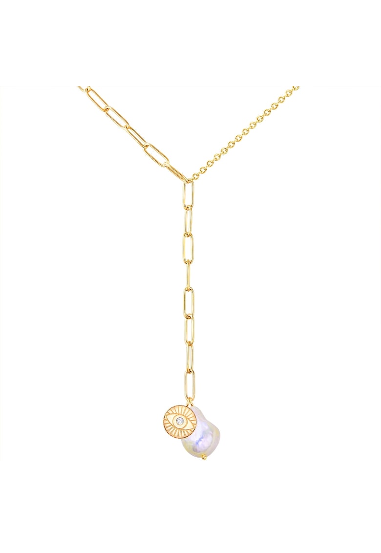 Colier placat cu aur de 14K - Auriu