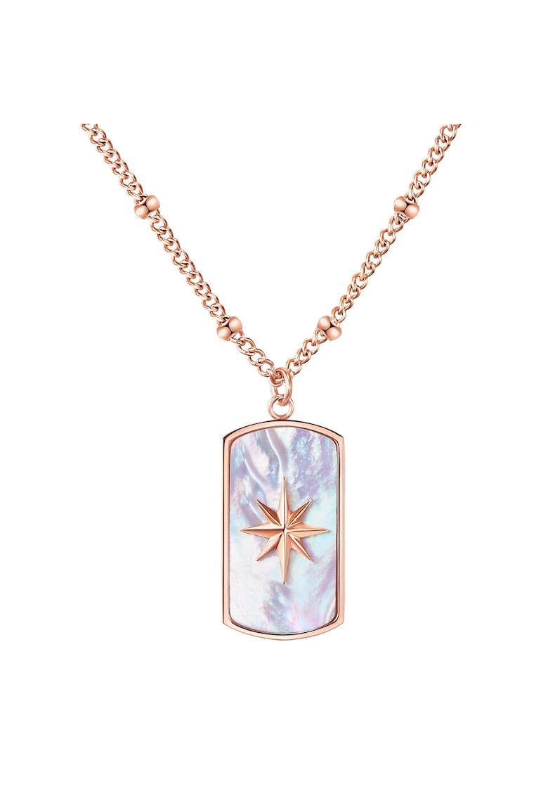 Pandantiv Mother of Pearl placat cu aur de 18K