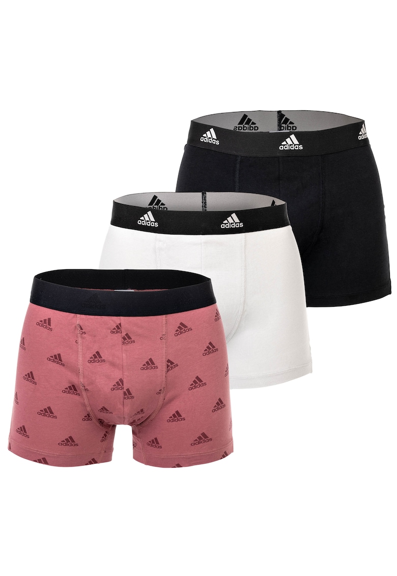 Set de boxeri cu banda logo in talie Active Flex - 3 perechi