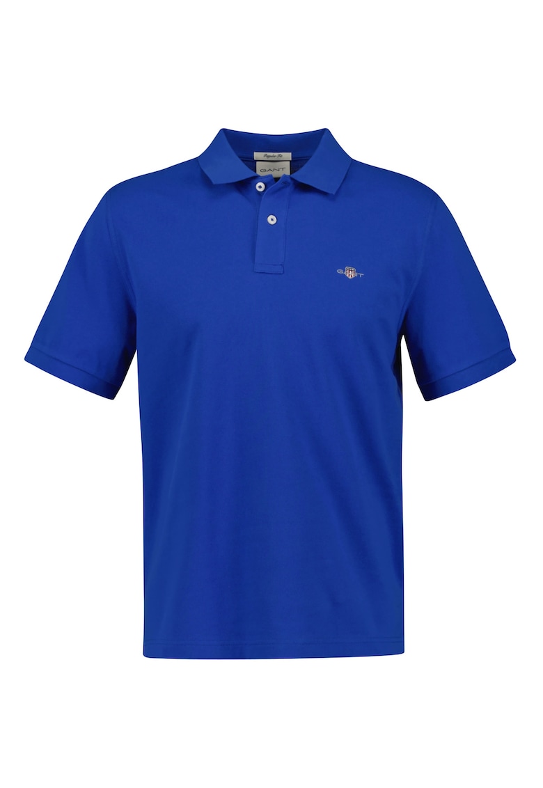 Tricou polo din bumbac pique Shield