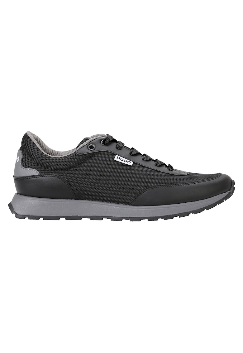 Pantofi sport cu siret Icelin Runn - Negru