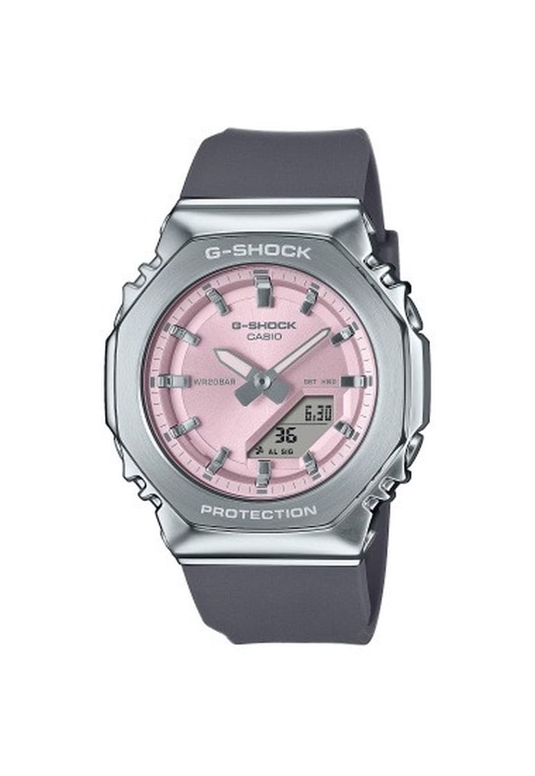 Ceas G-SHOCK GM-S2110-4AER - gri - roz - curea cauciuc - rezistent la apa 20 ATM Ceas G-SHOCK GM-S2110-4AER - gri - roz - curea cauciuc - rezistent la apa 20 ATM