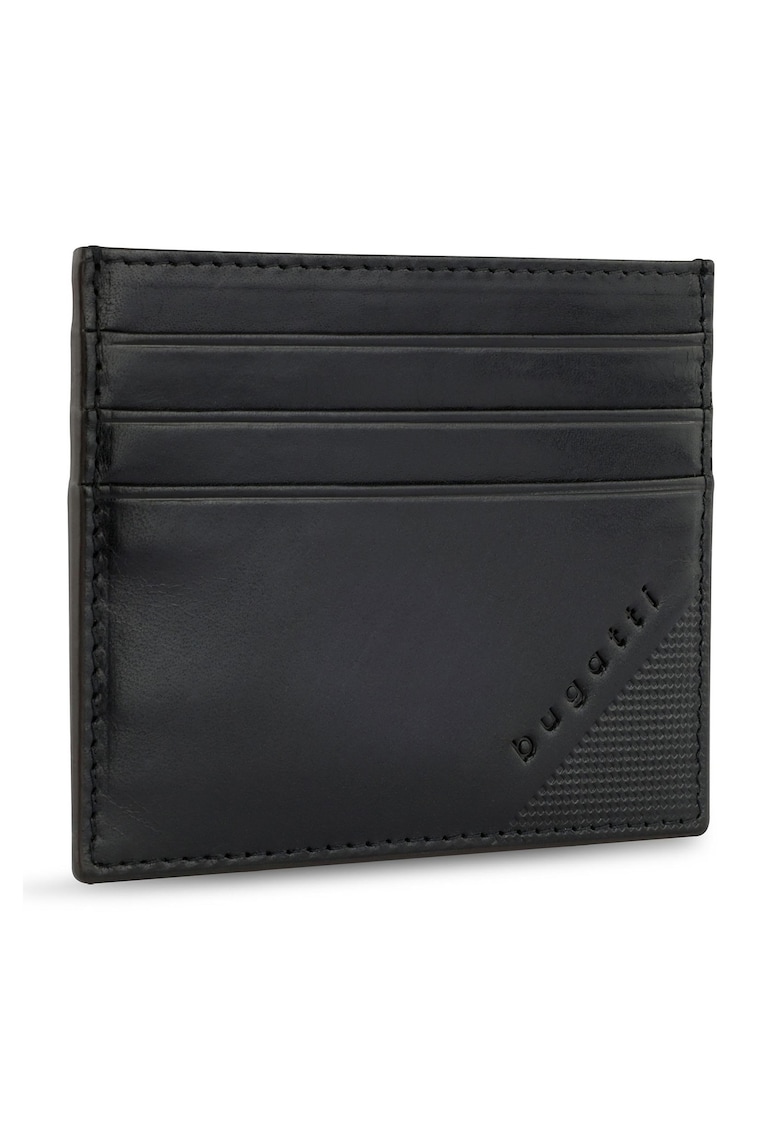 Port carduri smart RFID - piele naturala - Nobile 49125007 - Negru