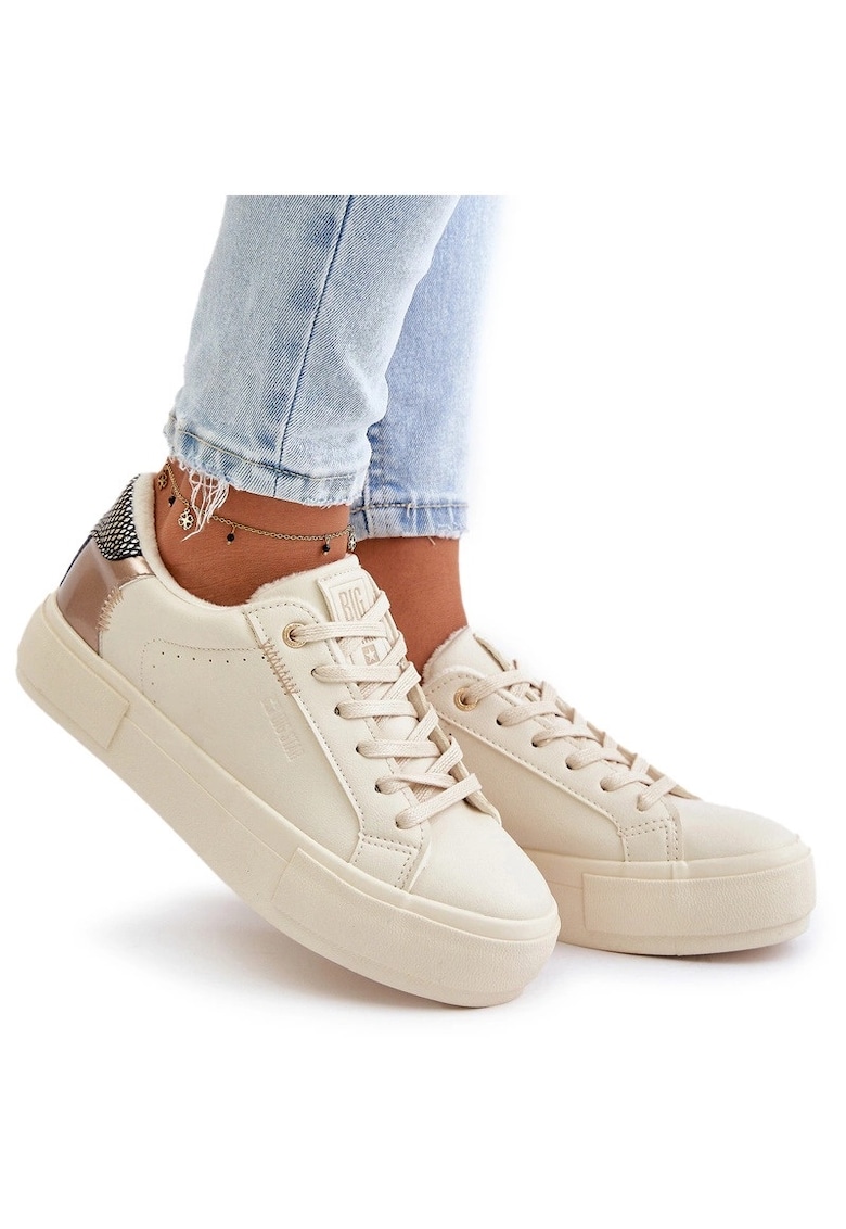 Tenisi dama BIG STAR - izolati - bej - piele ecologica - OO274A454