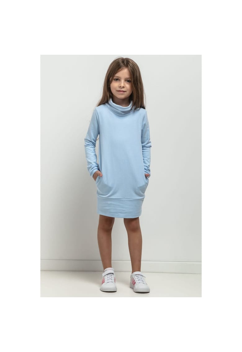 Rochie sport cu maneci lungi MMD37 albastru deschis