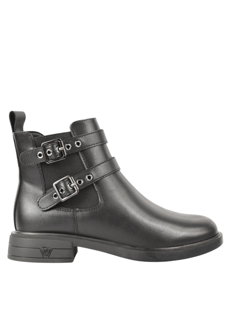 Ghete casual - dama -  W150016B negru - piele naturala