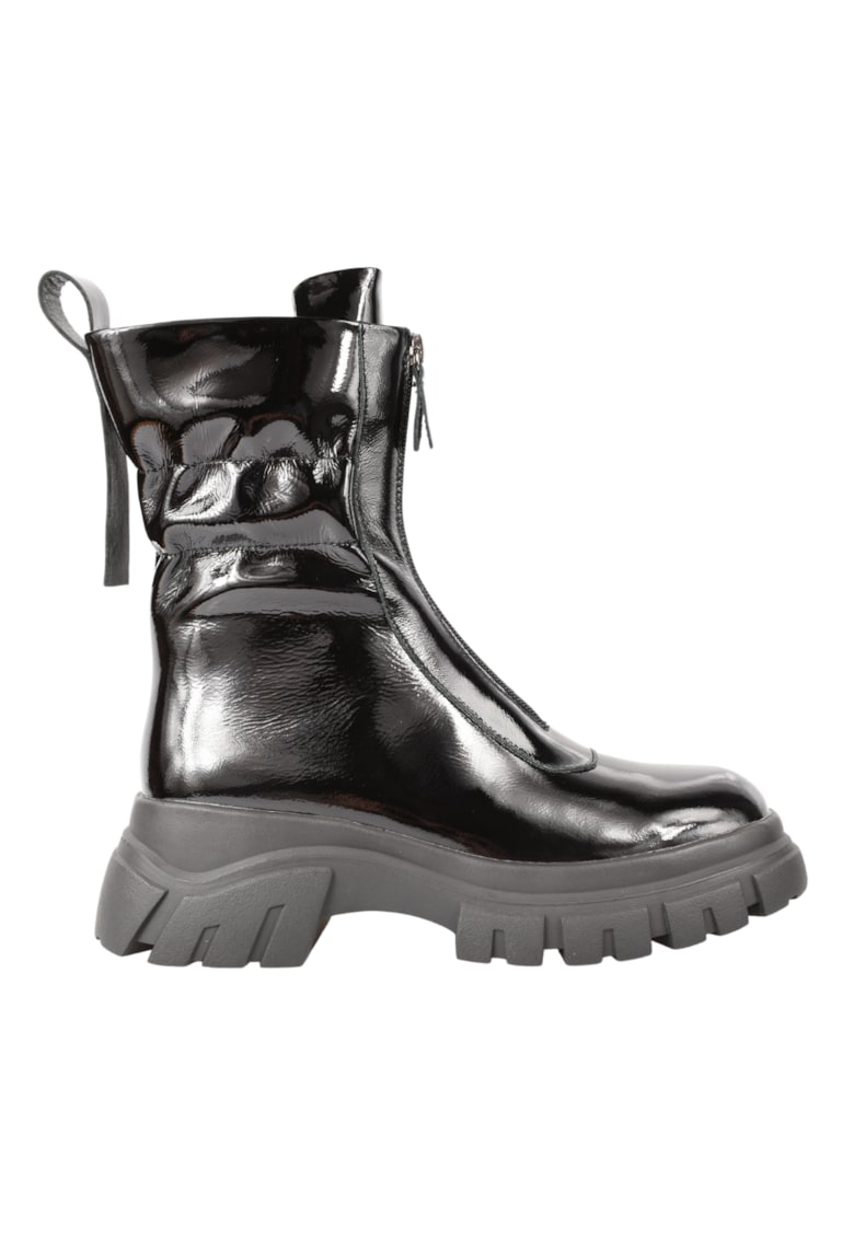 Ghete casual - dama -  DL50045A negru - piele lacuita Ghete casual - dama -  DL50045A negru - piele lacuita