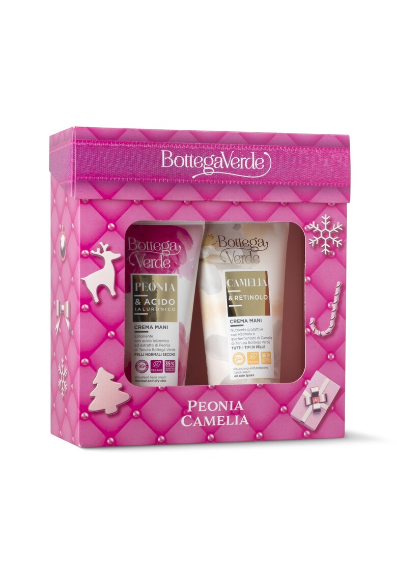 Setcadou ingrijire si hidratare maini - Peonia e Acido ialuronico - 2x75 ML -