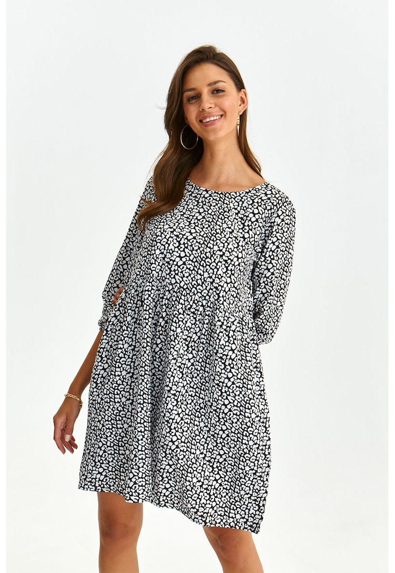 Rochie scurta lejera cu animal print