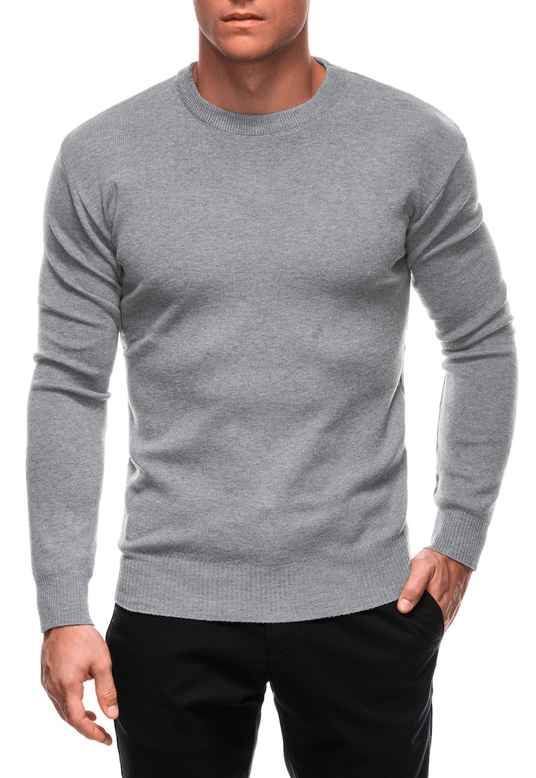 Pulover slim fit din amestec de lana