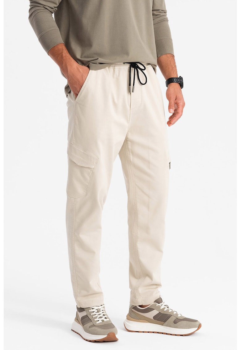 Pantaloni cargo cu snur