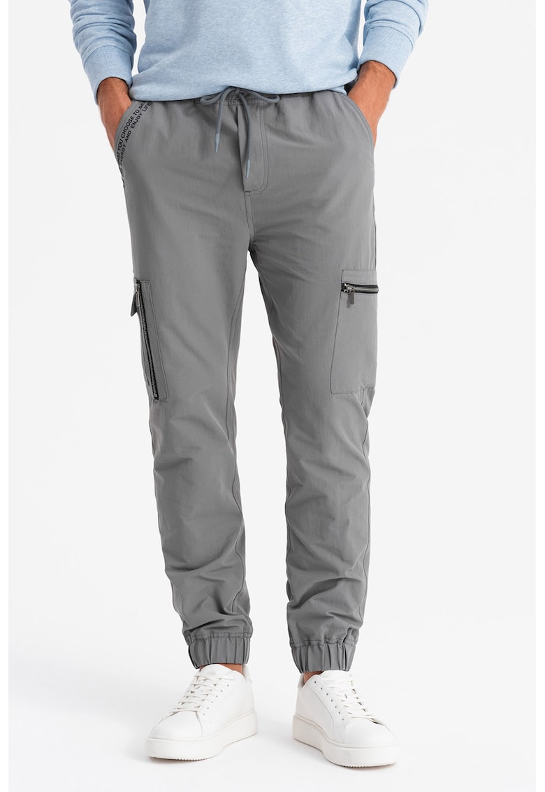 Pantaloni cargo cu snur